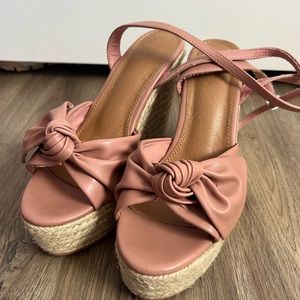 ASOS DESIGN Tier Bow Espadrille wegde